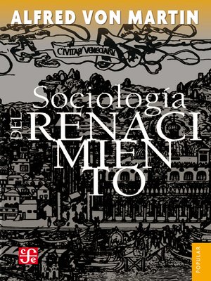 cover image of Sociología del Renacimiento